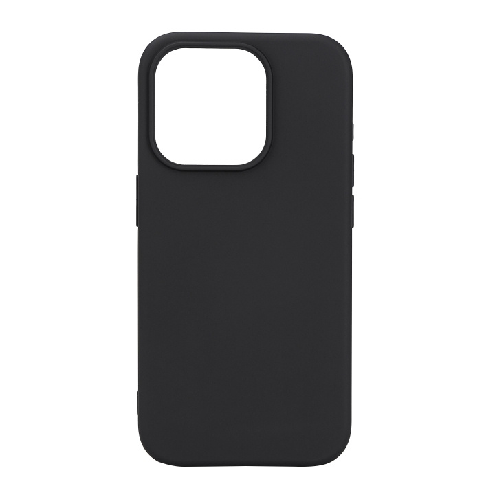 Essentials iPhone 15 Pro silicone back cover, black in de groep SMARTPHONE & TABLETS / Mobielbescherming / Apple / iPhone 15 bij TP E-commerce Nordic AB (C59544)