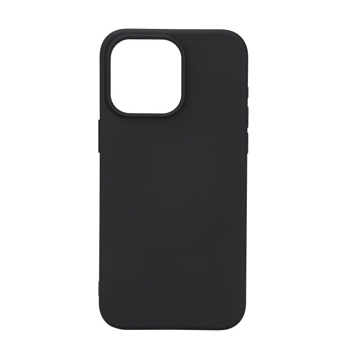 Essentials iPhone 15 Pro Max silicone back cover, black in de groep SMARTPHONE & TABLETS / Mobielbescherming / Apple / iPhone 15 bij TP E-commerce Nordic AB (C59545)