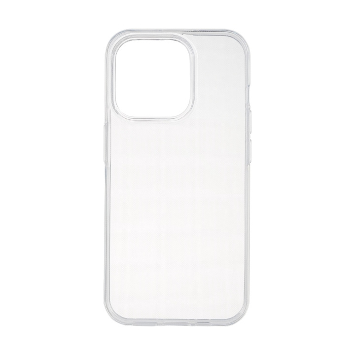 Essentials iPhone 15 Pro recycled TPU back cover, transparent in de groep SMARTPHONE & TABLETS / Mobielbescherming / Apple / iPhone 15 bij TP E-commerce Nordic AB (C59550)