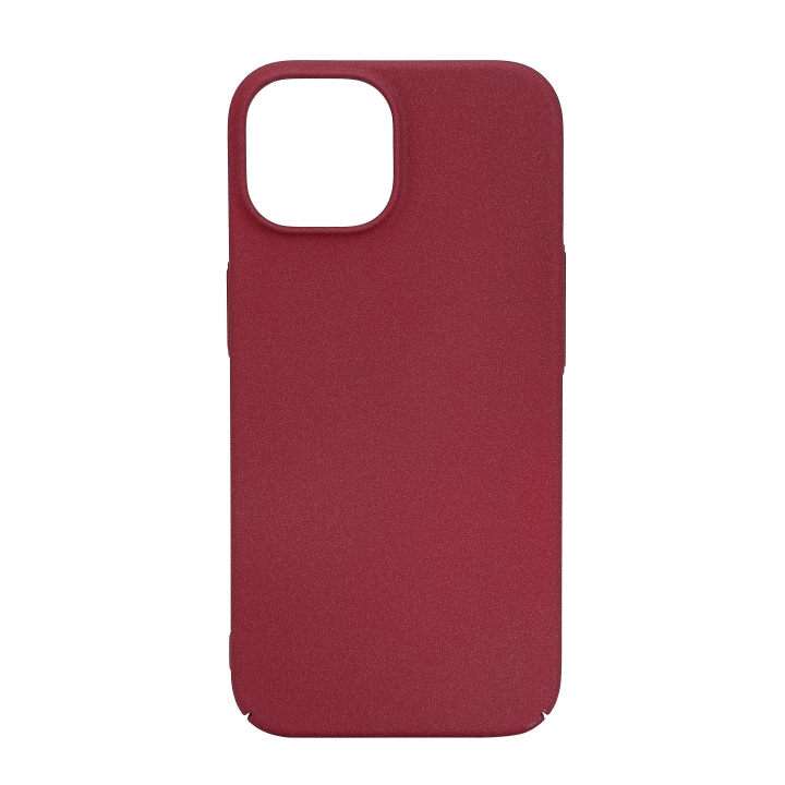 Essentials iPhone 15 sand bursted back cover, burgundy in de groep SMARTPHONE & TABLETS / Mobielbescherming / Apple / iPhone 15 bij TP E-commerce Nordic AB (C59559)