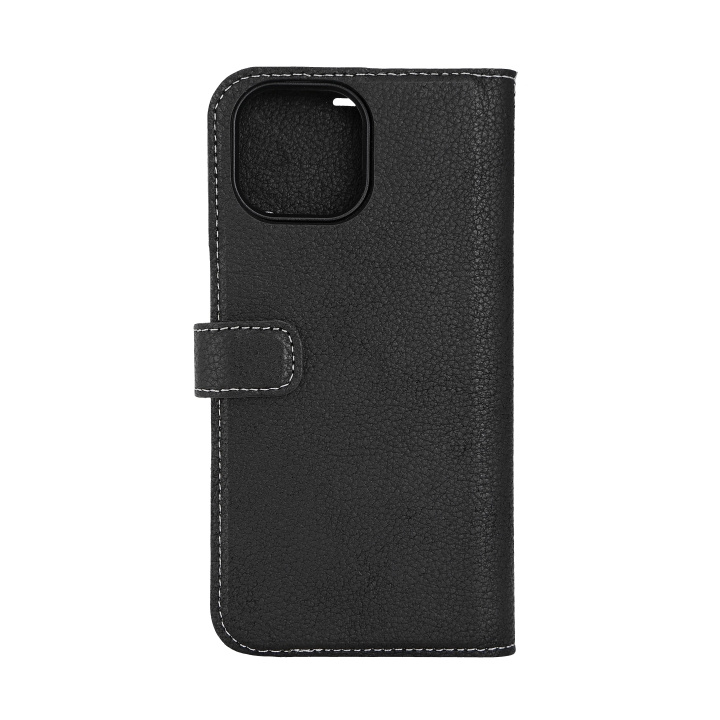 Essentials iPhone 15 leather Mag wallet, detachable, magnetic, black in de groep SMARTPHONE & TABLETS / Mobielbescherming / Apple / iPhone 15 bij TP E-commerce Nordic AB (C59568)