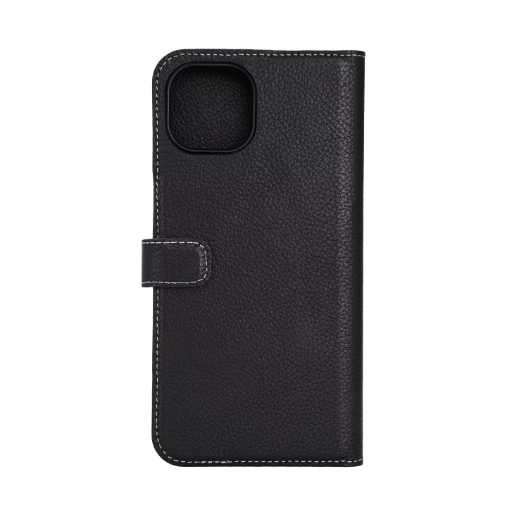 Essentials iPhone 15 Plus leather Mag wallet, detachable,magnetic,black in de groep SMARTPHONE & TABLETS / Mobielbescherming / Apple / iPhone 15 bij TP E-commerce Nordic AB (C59569)