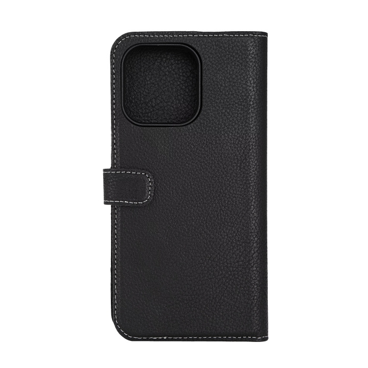 Essentials iPhone 15 Pro Max leather Mag wallet,detachable,magnetic,blk in de groep SMARTPHONE & TABLETS / Mobielbescherming / Apple / iPhone 15 bij TP E-commerce Nordic AB (C59571)