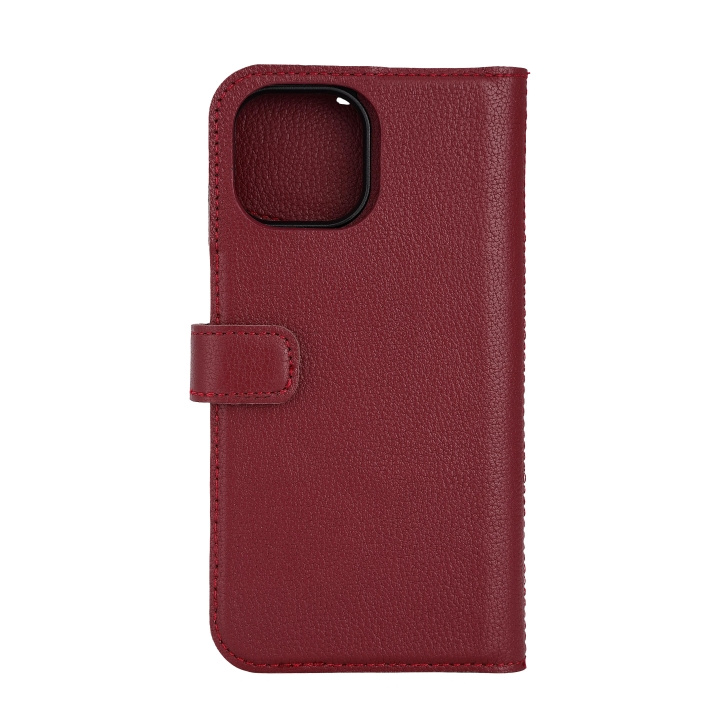 Essentials iPhone 15 leather Mag wallet, detachable, magnetic, red in de groep SMARTPHONE & TABLETS / Mobielbescherming / Apple / iPhone 15 bij TP E-commerce Nordic AB (C59572)