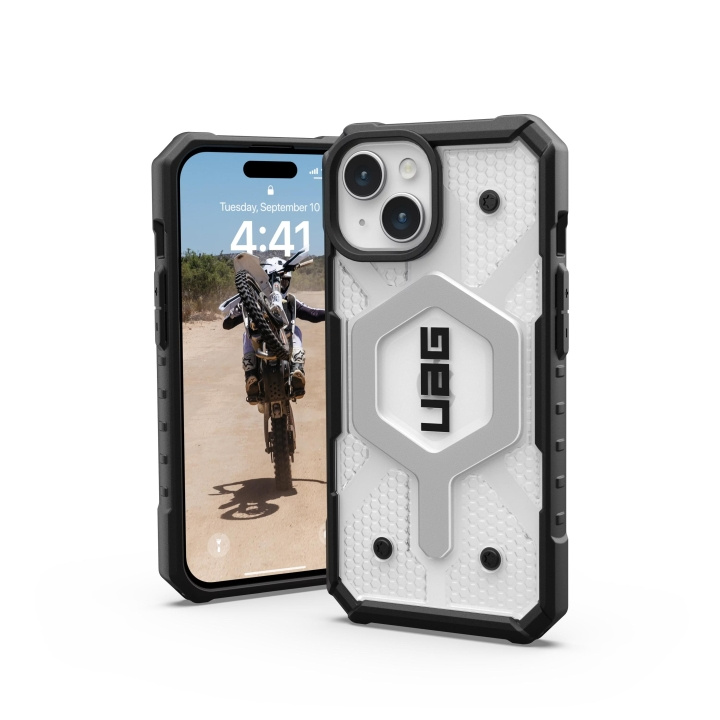 Urban Armor Gear iPhone 15 Pathfinder Magsafe - Ice in de groep SMARTPHONE & TABLETS / Mobielbescherming / Apple / iPhone 15 bij TP E-commerce Nordic AB (C59751)