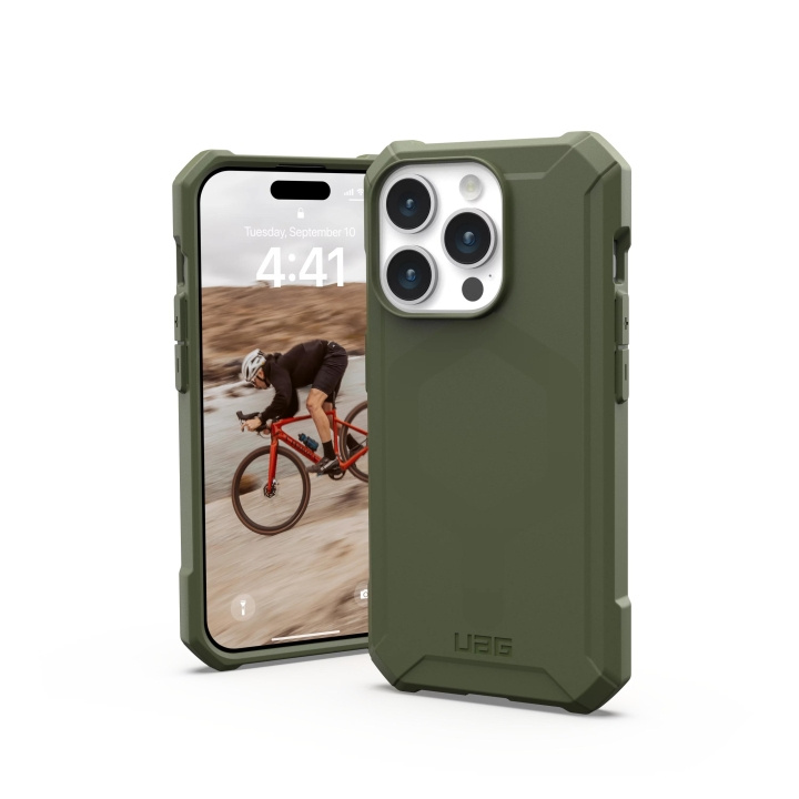 Urban Armor Gear iPhone 15 Pro Essential Armor Magsafe - Olive Drab in de groep SMARTPHONE & TABLETS / Mobielbescherming / Apple / iPhone 15 bij TP E-commerce Nordic AB (C59781)