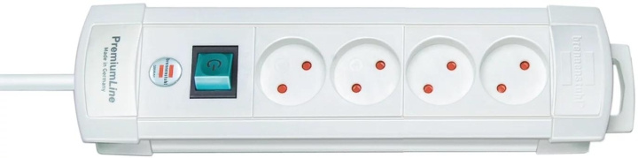 Brennenstuhl 4 way Extension Socket, 2m, White in de groep HUISHOUDEN & TUIN / Elektriciteit & Verlichting / Stekkerblokken bij TP E-commerce Nordic AB (C59870)