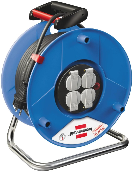 Brennenstuhl Garant kabelhaspel met 4 contactdozen buiten, (DK) , 25m in de groep HUISHOUDEN & TUIN / Elektriciteit & Verlichting / Kabelhaspel bij TP E-commerce Nordic AB (C59875)