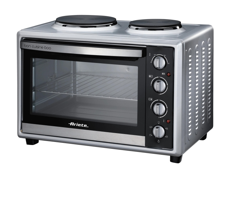 Ariete Oven w/hotplates, 60L, steel in de groep HUISHOUDEN & TUIN / Huishoudelijke apparaten / Werkbladen en kookplaat bij TP E-commerce Nordic AB (C59900)