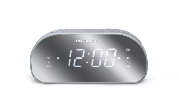 MUSE M-170-CMR Clock radio FM Dual alarm mirror screen in de groep HOME ELECTRONICS / Audio & Beeld / Thuisbioscoop, Hifi en Draagbaar / Radio & Wekkers / Draadloze audiozender bij TP E-commerce Nordic AB (C59933)