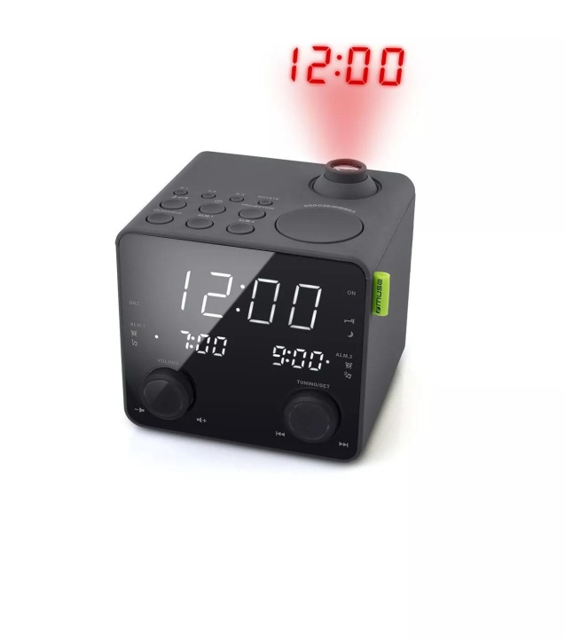 MUSE M-189 P Clock Radio FM projection USB-charge in de groep HOME ELECTRONICS / Audio & Beeld / Thuisbioscoop, Hifi en Draagbaar / Radio & Wekkers / Draadloze audiozender bij TP E-commerce Nordic AB (C59935)