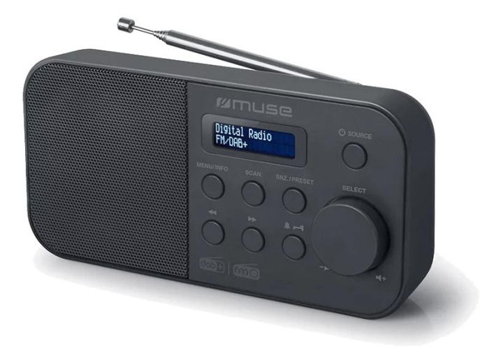 MUSE M-109 DB Radio Portable DAB+/FM, black in de groep HOME ELECTRONICS / Audio & Beeld / Thuisbioscoop, Hifi en Draagbaar / Radio & Wekkers / Draadloze audiozender bij TP E-commerce Nordic AB (C59956)