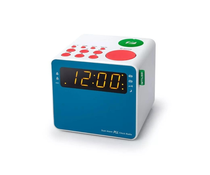 MUSE M-187 MC Clock radio Kids FM dual alarm multi color in de groep HOME ELECTRONICS / Audio & Beeld / Thuisbioscoop, Hifi en Draagbaar / Radio & Wekkers / Draadloze audiozender bij TP E-commerce Nordic AB (C59969)