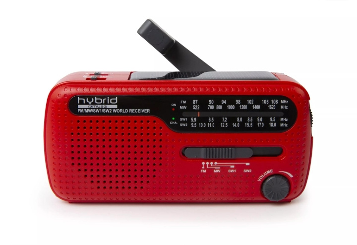 MUSE MH-07 RED Handheld Emergency Crankradio in de groep HOME ELECTRONICS / Audio & Beeld / Thuisbioscoop, Hifi en Draagbaar / Radio & Wekkers / Draadloze audiozender bij TP E-commerce Nordic AB (C59971)