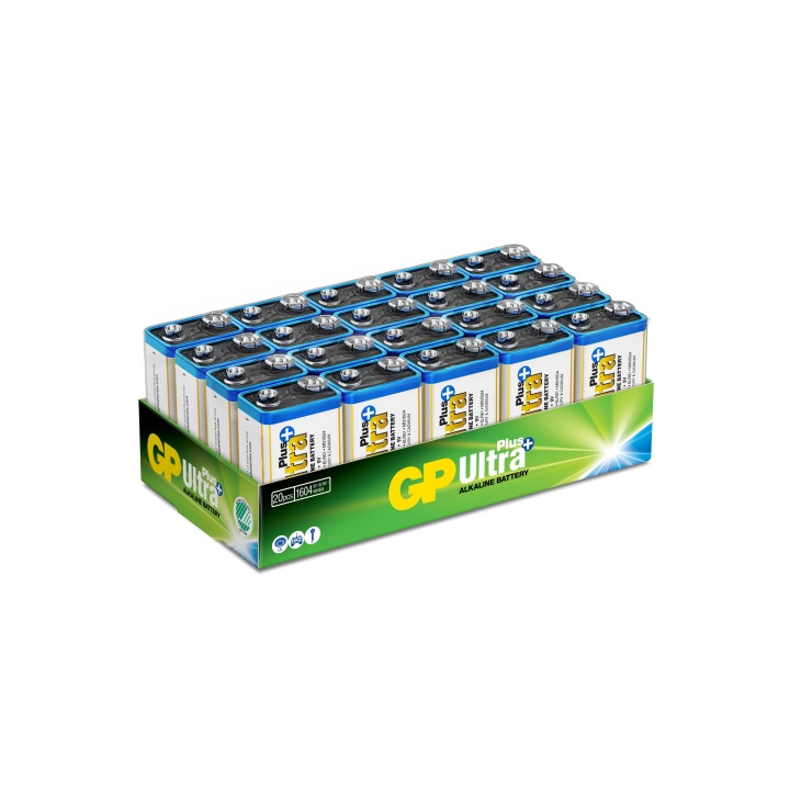 GP Ultra Plus Alkaline 9V 20 Pack (S) in de groep HOME ELECTRONICS / Batterijen & Opladers / Batterijen / Knoopcel bij TP E-commerce Nordic AB (C59983)