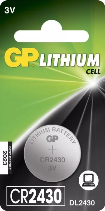 GP CR2430 Lithium Coin, 1 Pack (B) in de groep HOME ELECTRONICS / Batterijen & Opladers / Batterijen / Knoopcel bij TP E-commerce Nordic AB (C59996)