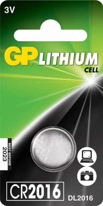 GP CR2016 Lithium Coin, 1 Pack (B) in de groep HOME ELECTRONICS / Batterijen & Opladers / Batterijen / Knoopcel bij TP E-commerce Nordic AB (C59997)
