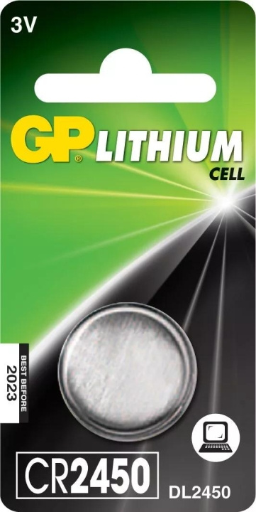 GP CR2450 Lithium Coin, 1 Pack (B) in de groep HOME ELECTRONICS / Batterijen & Opladers / Batterijen / Knoopcel bij TP E-commerce Nordic AB (C59999)