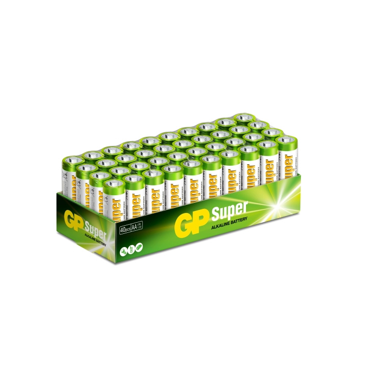 GP Super Alkaline AA 40 Pack (S) in de groep HOME ELECTRONICS / Batterijen & Opladers / Batterijen / Batterijen voor hoortoestellen bij TP E-commerce Nordic AB (C60022)
