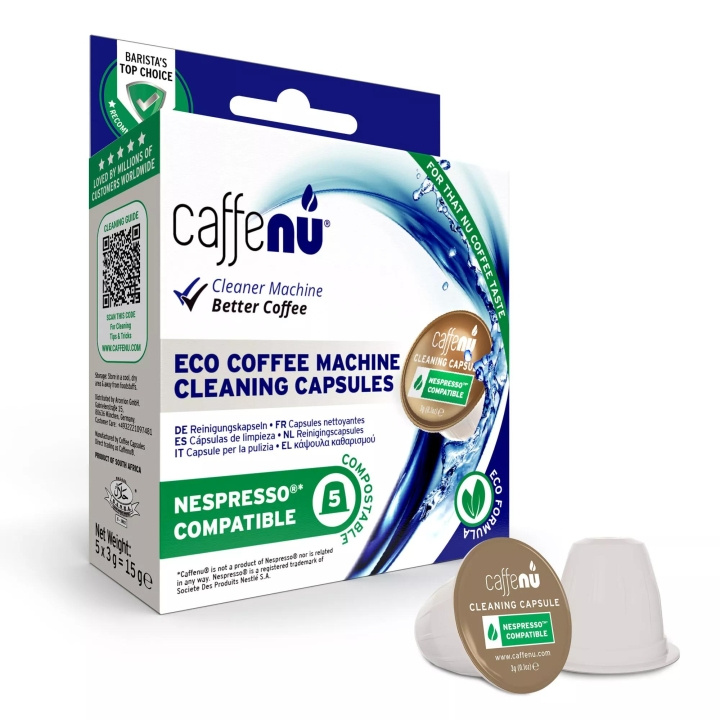 caffenu Eco Formula Cleaning Capsules Nespresso comp. 5pk in de groep HUISHOUDEN & TUIN / Huishoudelijke apparaten / Koffiezetapparaten en accessoires / Filters & Accessoires bij TP E-commerce Nordic AB (C60048)