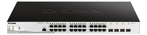 D-Link 28-Port Gigabit PoE Metro Ethernet Switch in de groep COMPUTERS & RANDAPPARATUUR / Netwerk / Schakelaars / 10/100/1000Mbps bij TP E-commerce Nordic AB (C60057)