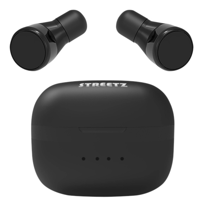 Streetz T200 True Wireless in-ear, dual earbuds, charge case, black in de groep HOME ELECTRONICS / Audio & Beeld / Koptelefoon & Accessoires / Koptelefoon bij TP E-commerce Nordic AB (C60062)