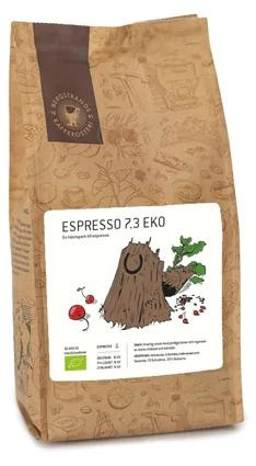 bergstrands Espresso bönor 7.3 EKO - 1000g in de groep HUISHOUDEN & TUIN / Huishoudelijke apparaten / Koffiezetapparaten en accessoires / Koffiebonen bij TP E-commerce Nordic AB (C60072)