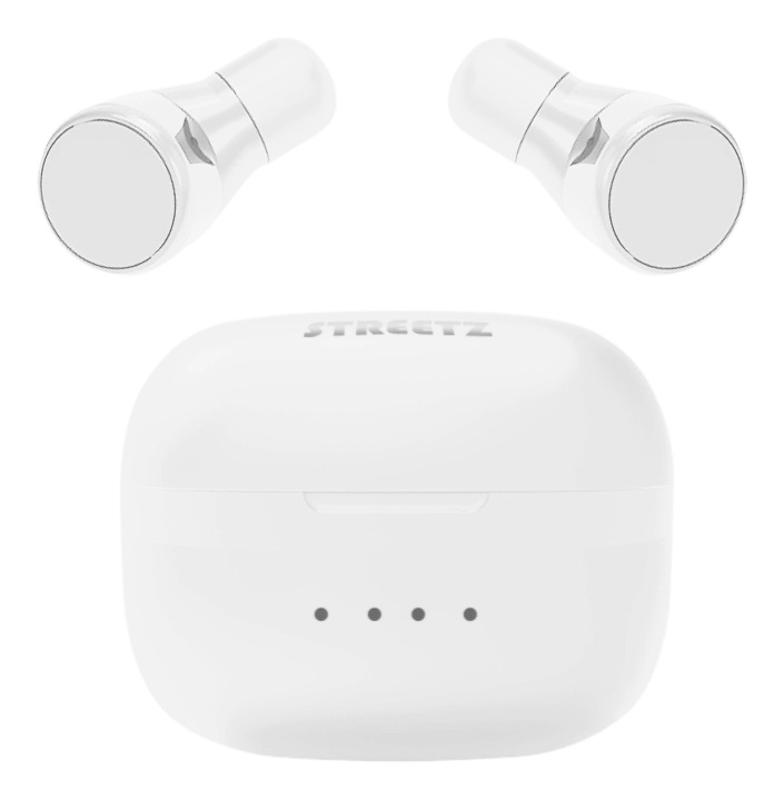 Streetz T200 True Wireless in-ear, dual earbuds, charge case, white in de groep HOME ELECTRONICS / Audio & Beeld / Koptelefoon & Accessoires / Koptelefoon bij TP E-commerce Nordic AB (C60077)