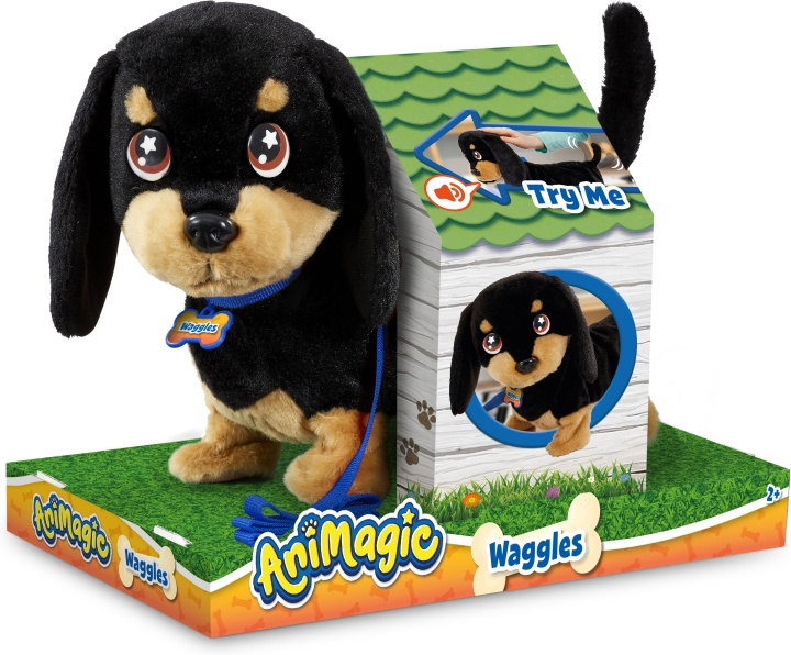 Animagic Waggles - interactive dachshund in de groep SPEELGOED, KINDER- & BABYPRODUCTEN / Speelgoed / Docks & Accessoires bij TP E-commerce Nordic AB (C60168)