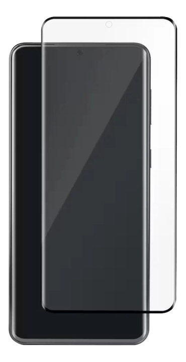 panzer Galaxy S21 Ultra Curved Glass black in de groep SMARTPHONE & TABLETS / Mobielbescherming / Samsung bij TP E-commerce Nordic AB (C60258)