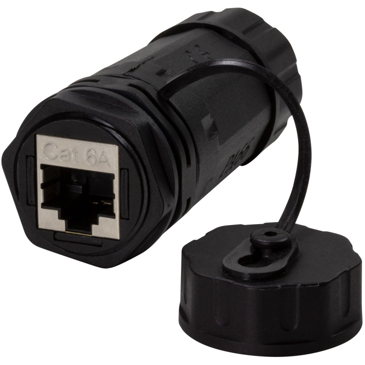 LogiLink CAT6A Skruvkoppling Utomhus 2 x RJ45 IP68 med kabelhylsa in de groep COMPUTERS & RANDAPPARATUUR / Computerkabels / Netwerkkabels / Wandcontactdozen bij TP E-commerce Nordic AB (C60277)