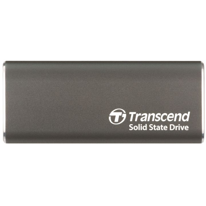 Transcend Portabel SSD ESD256C USB-C 500Gb 10Gbps (R1050/W950 Mb/s) Aluminium in de groep COMPUTERS & RANDAPPARATUUR / Computeraccessoires / Externe harde schijf bij TP E-commerce Nordic AB (C60281)