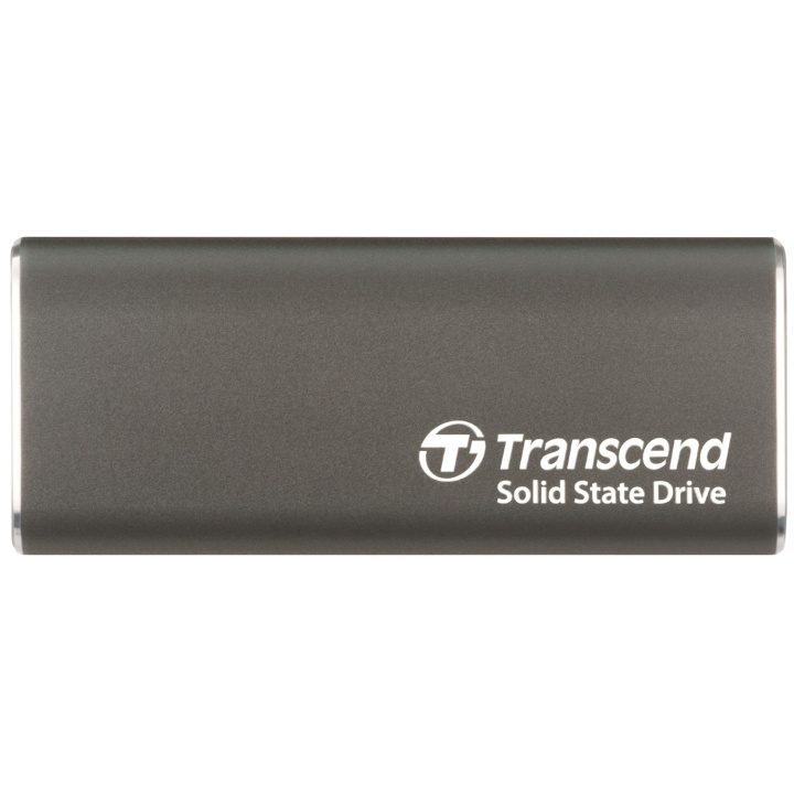 Transcend Portabel SSD ESD256C USB-C 1TB 10Gbps (R1050/W950 Mb/s) Aluminium in de groep COMPUTERS & RANDAPPARATUUR / Computeraccessoires / Externe harde schijf bij TP E-commerce Nordic AB (C60282)