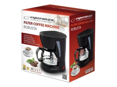 Esperanza ROBUSTA Kaffemaskin 0.6liter in de groep HUISHOUDEN & TUIN / Huishoudelijke apparaten / Koffiezetapparaten en accessoires / Koffiezetapparaten bij TP E-commerce Nordic AB (C60432)