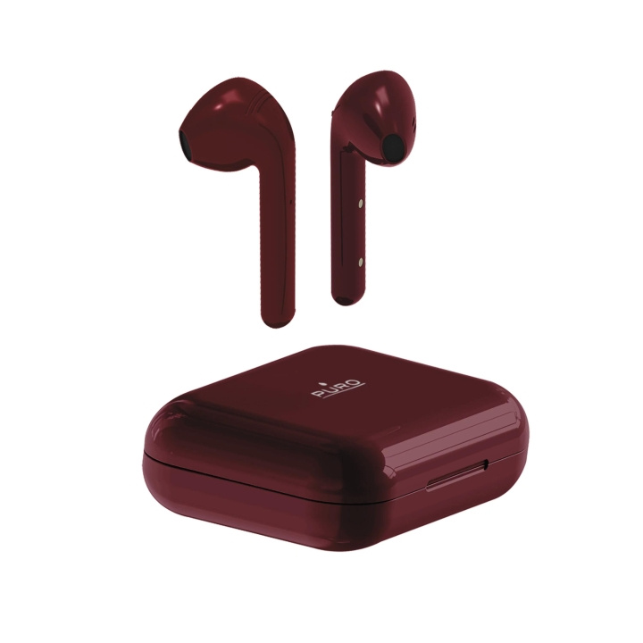 Puro Bluetooth Slim Pod hörlurar med laddstation, Röd in de groep HOME ELECTRONICS / Audio & Beeld / Koptelefoon & Accessoires / Koptelefoon bij TP E-commerce Nordic AB (C60596)