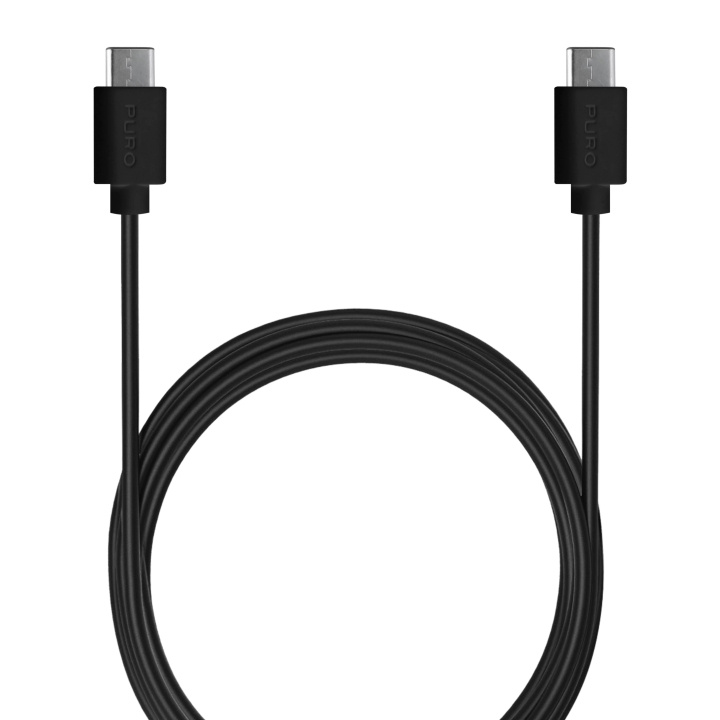 Puro USB-C 3.1 - USB-C cable, 1m, Black in de groep SMARTPHONE & TABLETS / Opladers & Kabels / Kabels / Kabels Type C bij TP E-commerce Nordic AB (C60620)