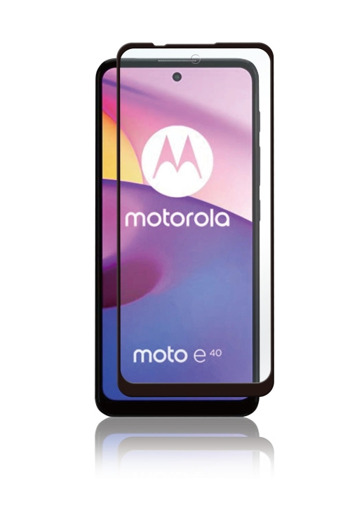 panzer Motorola Moto E40/E30 Full Fit Glass Black in de groep SMARTPHONE & TABLETS / Mobielbescherming / Motorola bij TP E-commerce Nordic AB (C60662)