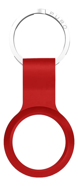 Puro Apple AirTag ICON Keychain with Carabiner, red in de groep SMARTPHONE & TABLETS / Overige accessoires / Overige bij TP E-commerce Nordic AB (C60708)