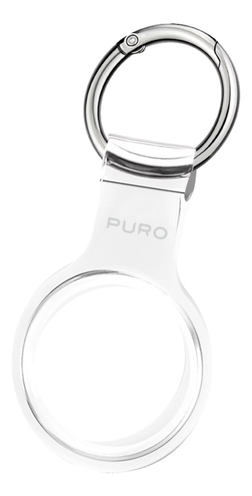 Puro Apple AirTag NUDE KeyChain with Carabiner, transparent in de groep SMARTPHONE & TABLETS / Overige accessoires / Overige bij TP E-commerce Nordic AB (C60712)