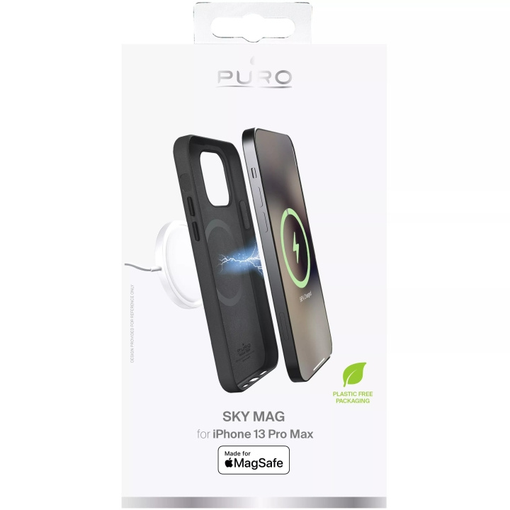 Puro iPhone 13 Pro Max SKYMAG Cover Leather Look, Black in de groep SMARTPHONE & TABLETS / Mobielbescherming / Apple / iPhone 13 Pro Max / Hoesjes bij TP E-commerce Nordic AB (C60733)