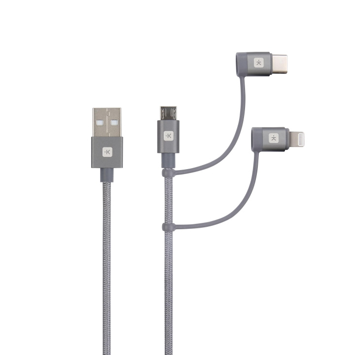 SKROSS 3in1 Cable - 30 cm in de groep COMPUTERS & RANDAPPARATUUR / Computerkabels / USB / USB-C bij TP E-commerce Nordic AB (C60770)