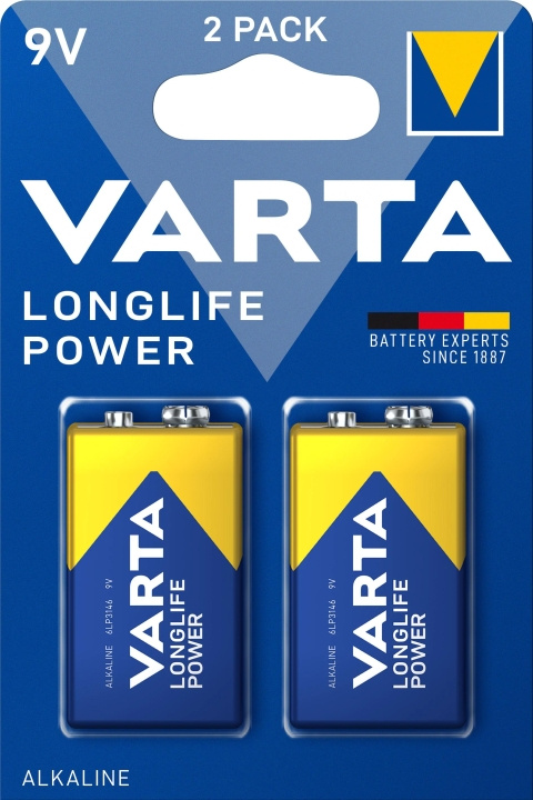 Varta Longlife Power 9V 2 Pack (B) in de groep HOME ELECTRONICS / Batterijen & Opladers / Batterijen / Knoopcel bij TP E-commerce Nordic AB (C60783)