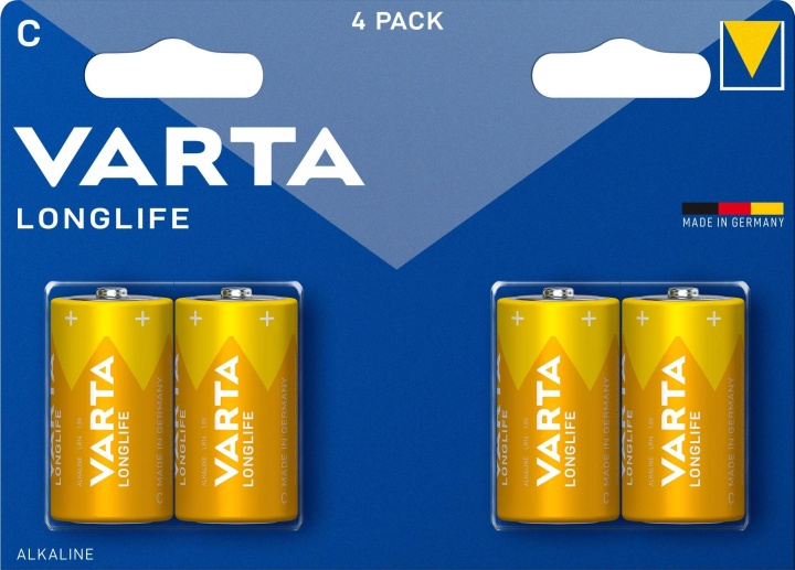 Varta Longlife C 4 Pack in de groep HOME ELECTRONICS / Batterijen & Opladers / Batterijen / Overigen bij TP E-commerce Nordic AB (C60786)