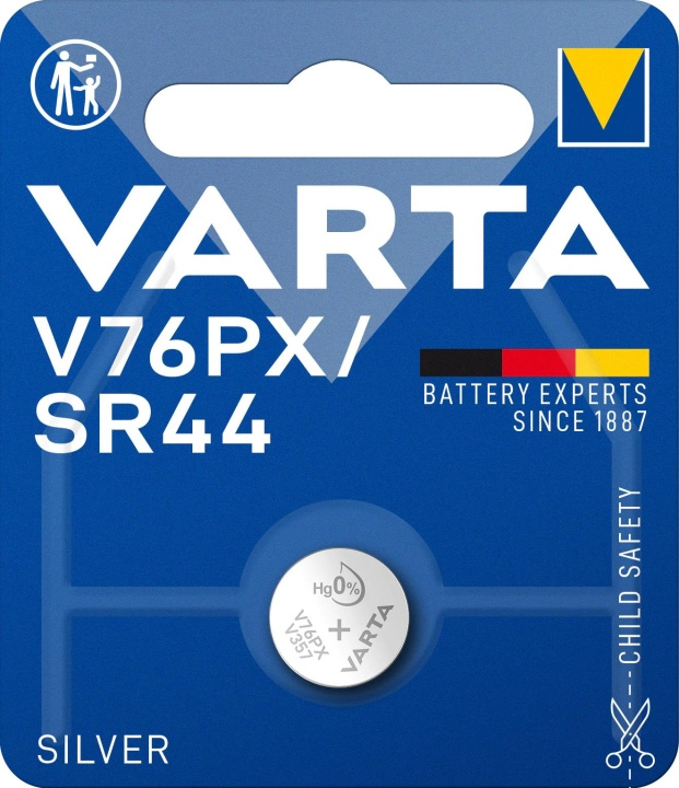 Varta V76PX/SR44 Silver Coin 1 Pack in de groep HOME ELECTRONICS / Batterijen & Opladers / Batterijen / Knoopcel bij TP E-commerce Nordic AB (C60805)