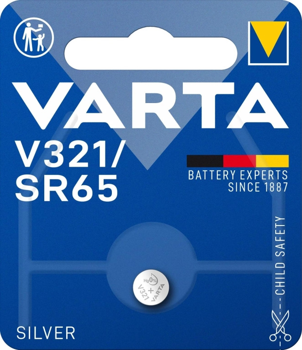 Varta V321/SR65 zilveren munt 1 pak in de groep HOME ELECTRONICS / Batterijen & Opladers / Batterijen / Knoopcel bij TP E-commerce Nordic AB (C60806)