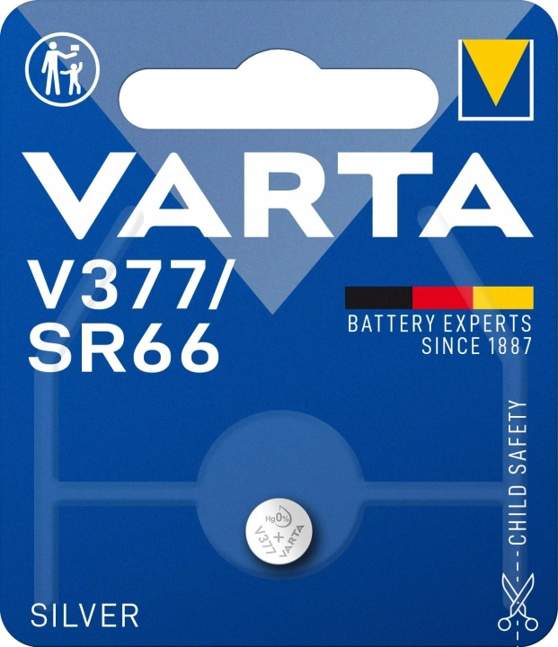 Varta V377/SR66 Silver Coin 1 Pack (B) in de groep HOME ELECTRONICS / Batterijen & Opladers / Batterijen / Knoopcel bij TP E-commerce Nordic AB (C60810)