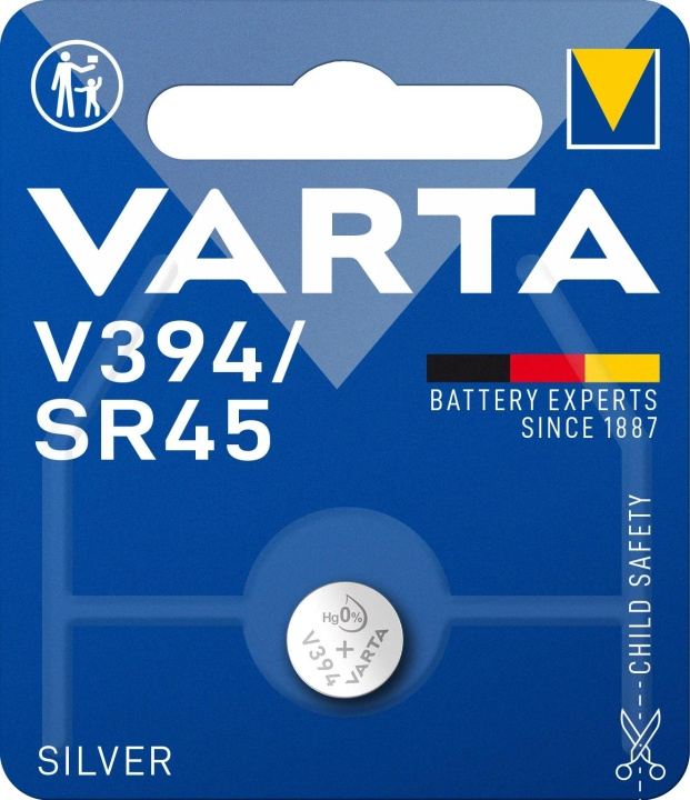 Varta V394/SR45 zilveren munt 1 pak in de groep HOME ELECTRONICS / Batterijen & Opladers / Batterijen / Knoopcel bij TP E-commerce Nordic AB (C60813)