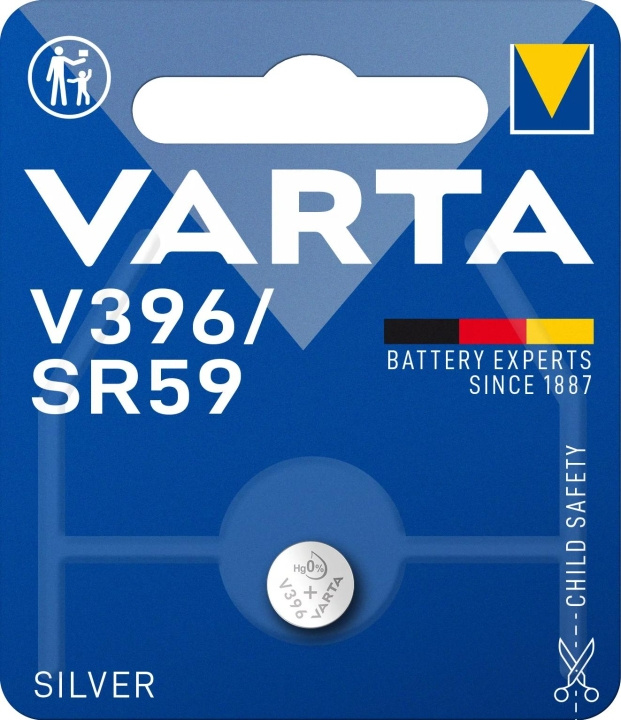 Varta V396/SR59 zilveren munt 1 pak in de groep HOME ELECTRONICS / Batterijen & Opladers / Batterijen / Knoopcel bij TP E-commerce Nordic AB (C60814)