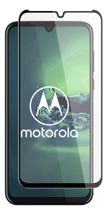 panzer Motorola Moto G8 Plus, Full-Fit Glass, black in de groep SMARTPHONE & TABLETS / Mobielbescherming / Motorola bij TP E-commerce Nordic AB (C60830)