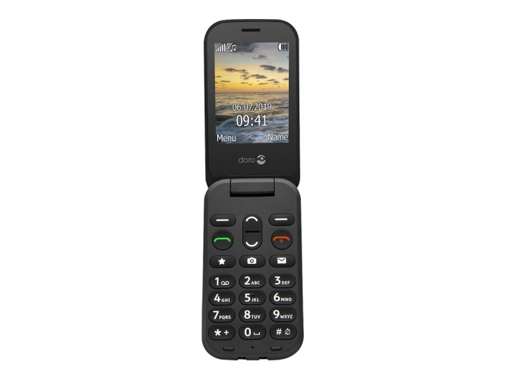 Doro 6040 svart in de groep SMARTPHONE & TABLETS / Mobiele telefoons & smartphones bij TP E-commerce Nordic AB (C60927)